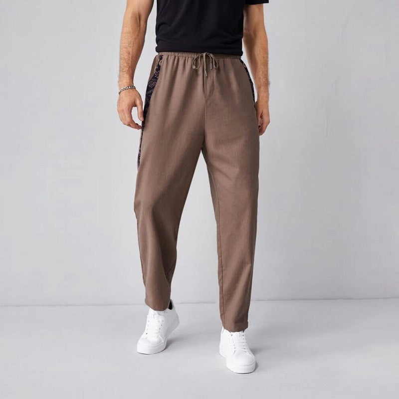 Men's Pants Summer Men's Cotton and Linen Casual Pants