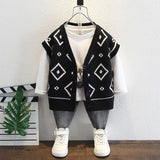 Toddler Boys Jackets Boys' Sweater Vest V-neck Cardigan