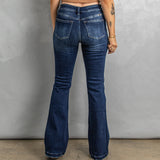 Gloria Vanderbilt Jeans Ripped Trousers Casual Slimming High Waist