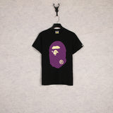 Bathing Ape T Shirt Summer Cartoon Print Casual Large Size Loose Men's and Women's round Neck Short Sleeve T-shirt