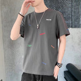 Men T-shirt Half-Sleeved Loose Printing