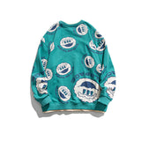 Crew Neck Sweatshirts for Men | Cartoon round Neck Sweater Loose Top