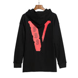 Vlone Hoodie Big V Autumn And Winter Hooded Hoodie
