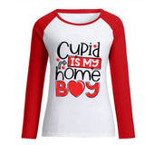 Valentine's Day T Shirts Couples Loose Long Sleeve T-shirt