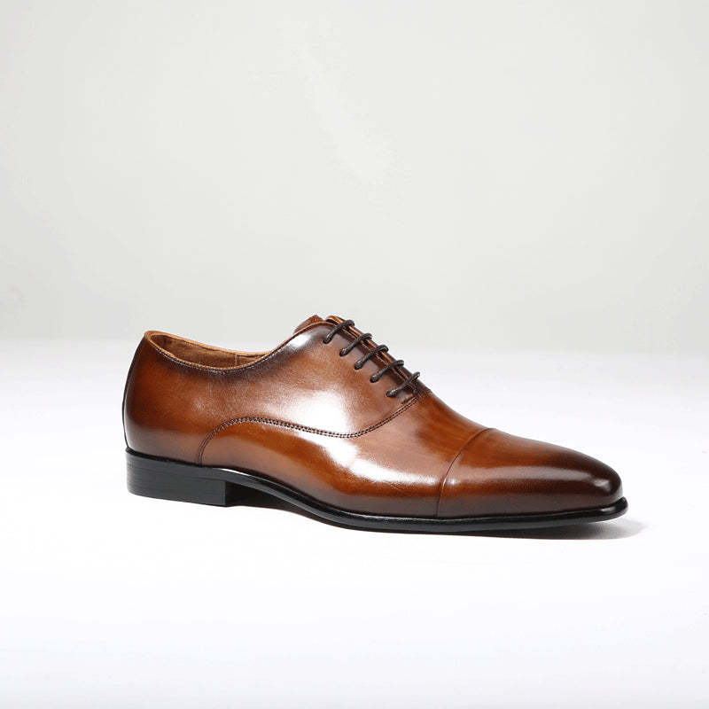 Men's Dress Shoes Classic Leather Oxfords Casual Cushioned Loafer Business Formal Wear Leather Shoes