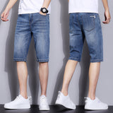 Men Denim Shorts Men's Thin Loose Casual Pants