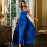 Skin Tight Long Dresses Summer Solid Color Dress for Women