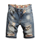 Men Jorts Men's Ripped Shorts Loose