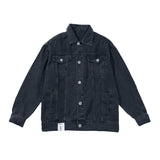 Men Denim Jackets Vintage Loose Lapels Casual Jacket