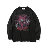 Men Sweater Cartoon Anime Print Knitwear Men 'S Pullover