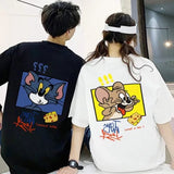 Tom And Jerry T Shirt Loose Cartoon Cat And Mouse