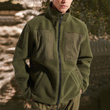 Baja Hoodie Retro Patchwork American Coat