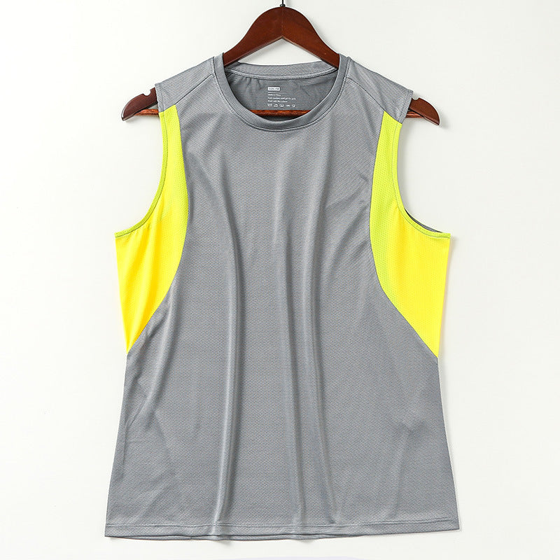 Moisture Wicking Tank Top Vest Male Loose Sleeveless Shirt