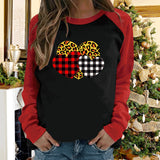 Valentine's Day T Shirts Couples Fresh Straight Pullover round Neck Women's Long-Sleeved T-shirt