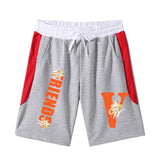 Vlone Shorts Printed Summer Men'S Beach Pants Bermuda Shorts