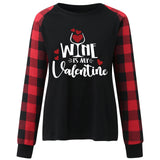 Valentine's Day T Shirt Heart Printing Pattern Valentine's Day T-shirt