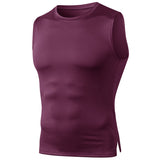 Moisture Wicking Tank Top Fitness Vest round Neck Waistcoat