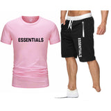 Fog Fear Of God T Shirt & Shorts 2 Piece Set Men'S Summer T-Shirt Sports Short Sleeve Casual