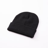 Red Beanie Hat Woolen Cap Autumn and Winter Men and Women Sleeve Cap