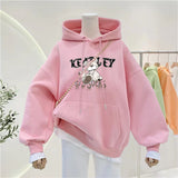 Bearbrick Hoodie Hooded Autumn Sweater Slimming Oversize Ladies