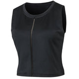 Moisture Wicking Tank Top Fitness Vest Crew Neck