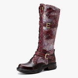 Justin Yellowstone Boots Retro Ethnic Style Retro Women'S Shoes