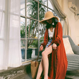 Coachella Music Festival Outfits Red Dress Women's Summer Beach Seaside Dress