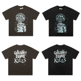 Gallery Dept T Shitrs Men's Vintage Summer Vintage Print Short Sleeves