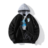 Varsity Jacket Men'S Thin Pilot Jacket Women'S Couple Trendy Youth Street Dance Hip-Hop Baseball Uniform Hooded Jacket