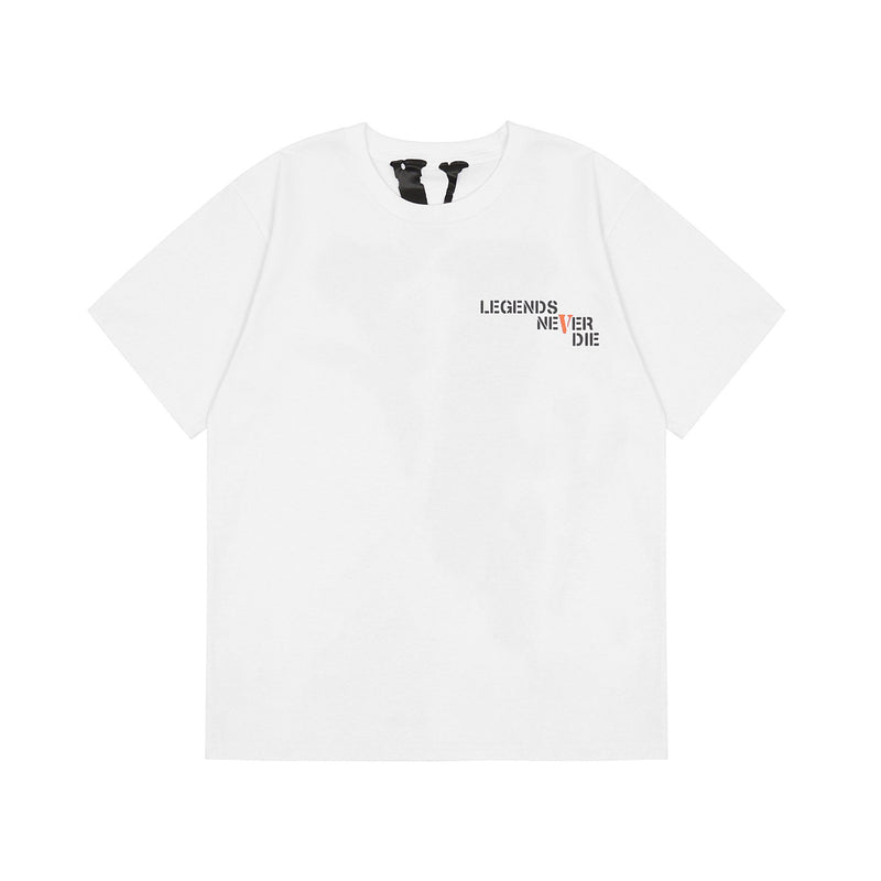 Vlone Short Sleeve Loose Men'S And Women'S Tshirt