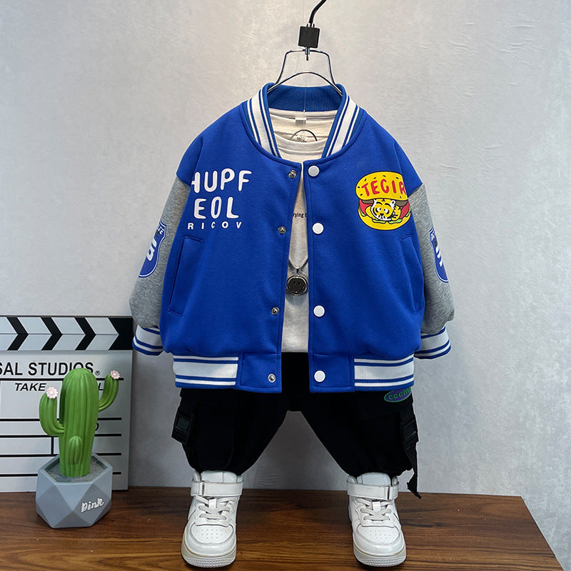 Toddler Boys Jackets Boys' Baseball Jacket Coat Spring and Autumn Jacket Top