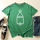 Squid Game Costume 2D Digital Creative Printing Casual Short Sleeve T-shirt