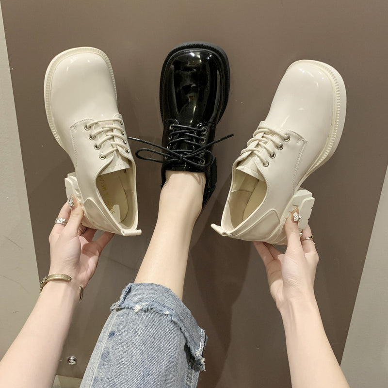 Women Black Dress Shoes High Heel Girl's Shoes