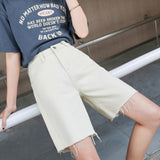 High Waisted Shorts Denim Women's Summer Spring High Waist Shorts Loose Straight Short Pants