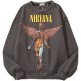 Nirvana Hoodie Rock Band Distressed Couple Loose Retro Sweatshirt