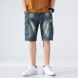 Men Jorts Denim Shorts Men's Loose plus Size Summer