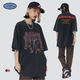 Y2g Shirts for Boys Vintage Animal Print Short Sleeve Loose
