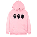 Squid Game Costume Pattern Print Hooded Couple Sweater