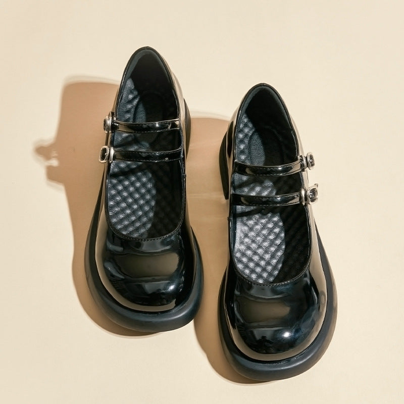 Mary Jane Shoes Leather Shoes Pumps