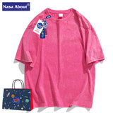 Nasa T Shirt Men'S Summer Retro Short Sleeve 3/4 Sleeve