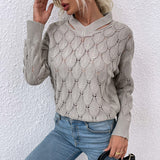Women Pullover Knit Sweater off-the-Shoulder Sweater for Women Autumn Winter Coat