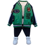 Toddler Boys Jackets Boys' Jacket Spring and Autumn Baseball Uniform