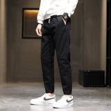Cuffed Cargo Pants Boys Pure Cotton Spring and Summer Wide Casual