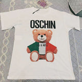 Moschino T Shirt Printed T-Shirt Women Loose Casual Short-Sleeved Top