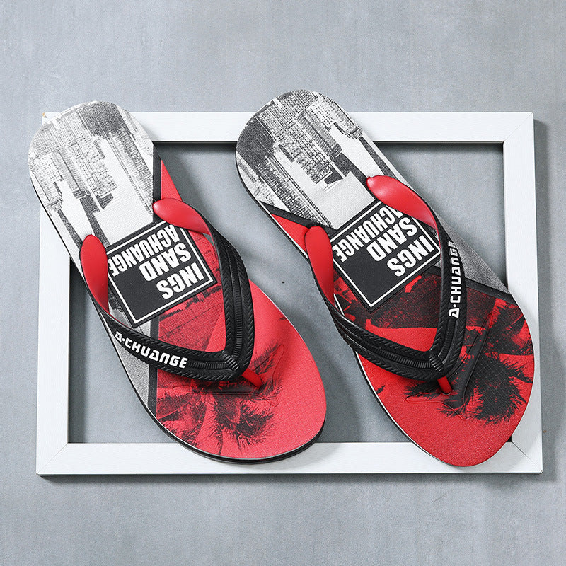 Men's Slides Non Slip Shoes Indoor Outdoor Summer Men's Slippers Seaside Beach Shoes