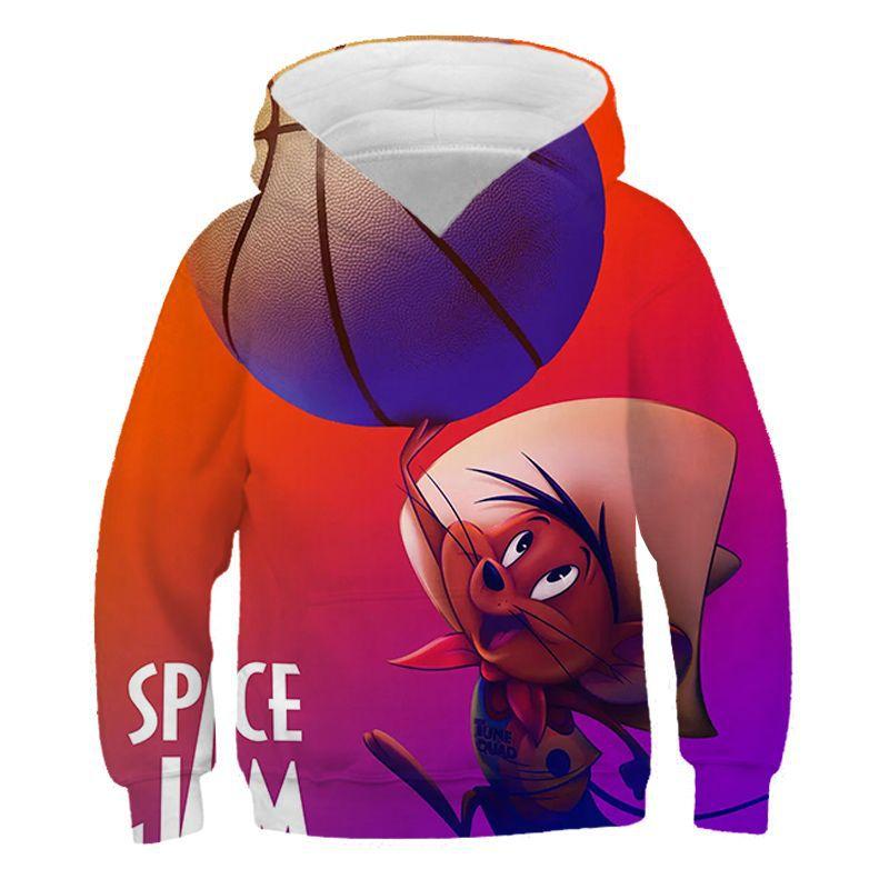Children Hoodie Space Jam  Jordan Anime Personality Children's Sweater