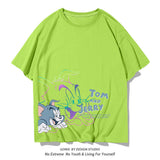 Tom And Jerry T Shirt Cat And Mouse Half Sleeve