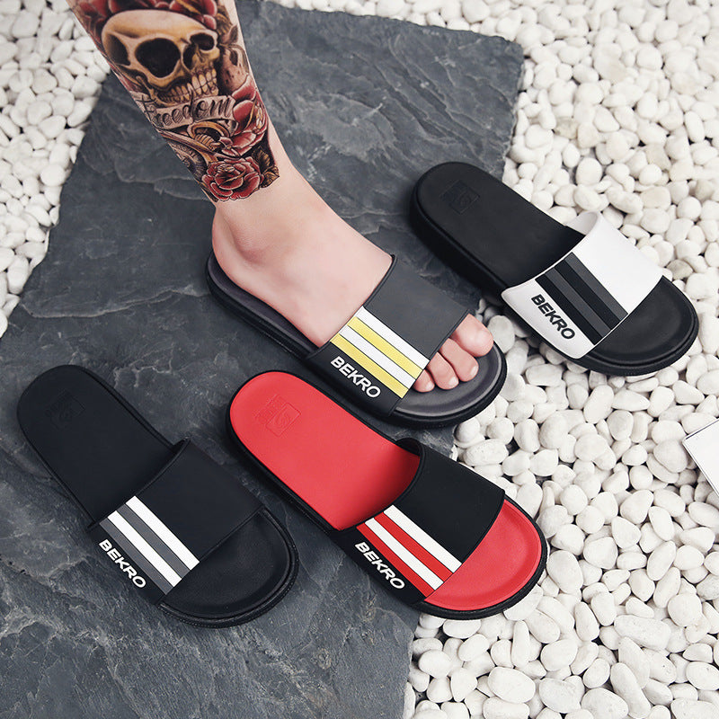 Men's Slides Non Slip Shoes Indoor Outdoor Men's Summer Fashion Outdoor Beach Sandals