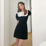 Music Festivals Rave Outfits Dress Summer Women's Clothing Fashion round Neck Short Sleeves Slim Fit