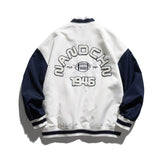 Man Fall Outfis Embroidered Baseball Uniform Coat Loose Couple Casual Jacket